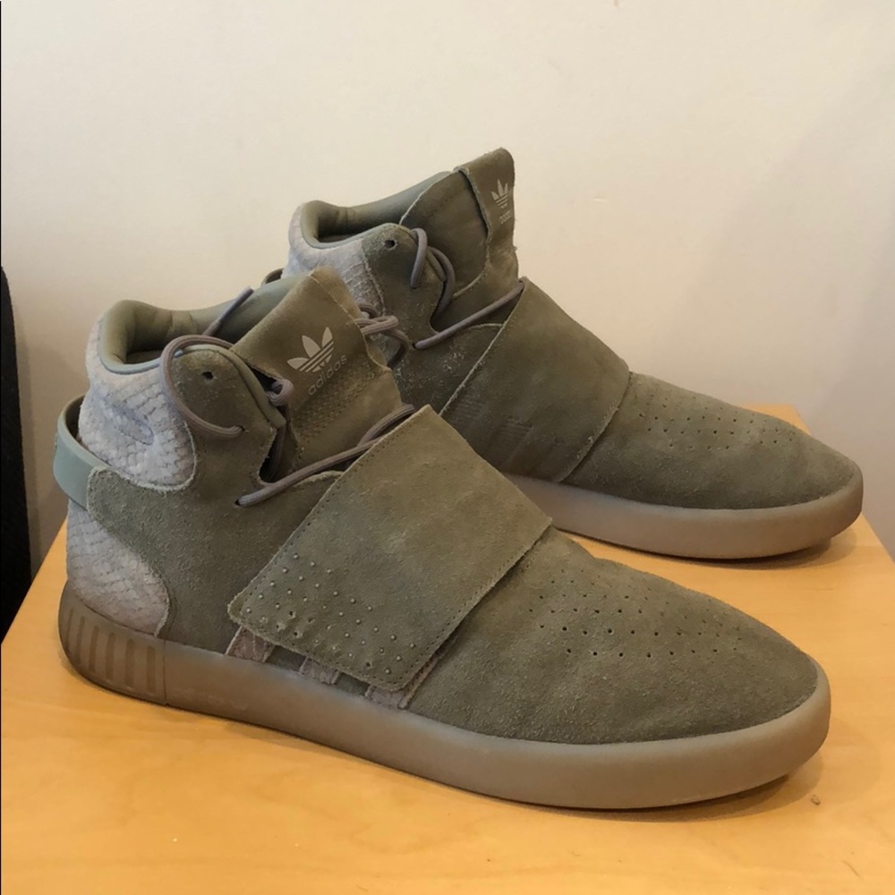 Olive Green Adidas Tubular Size 10.5
